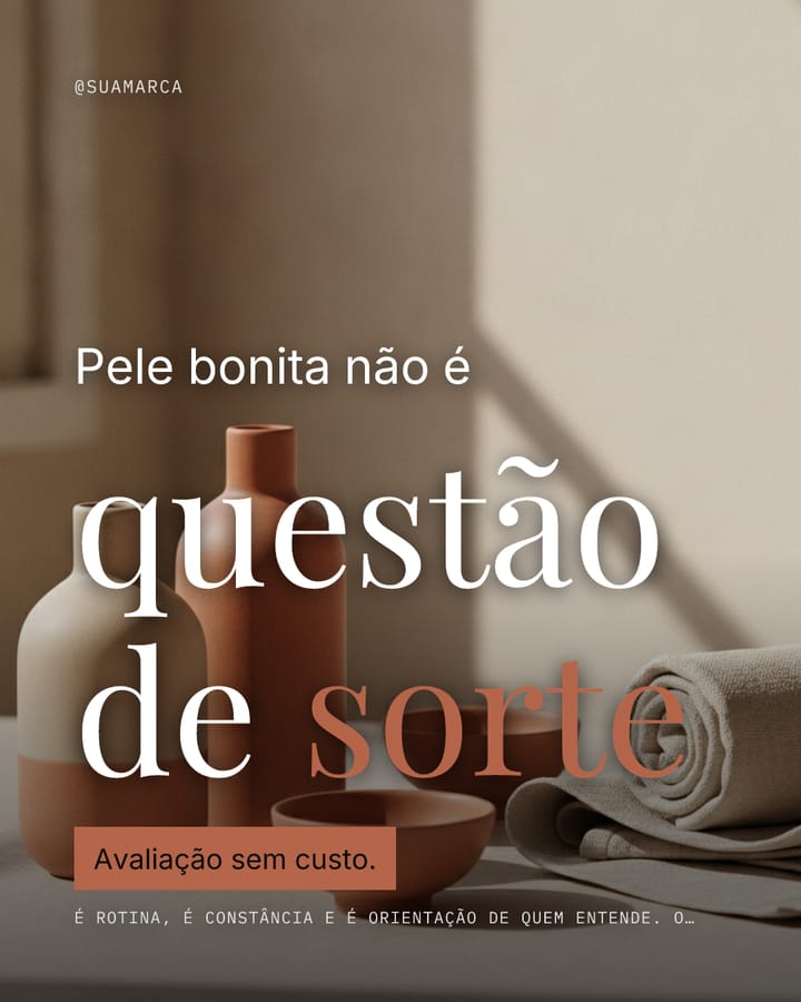 Post de Estética criado pelo postar.ai