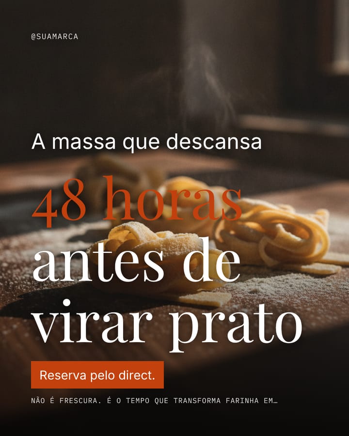 Post de Restaurante criado pelo postar.ai